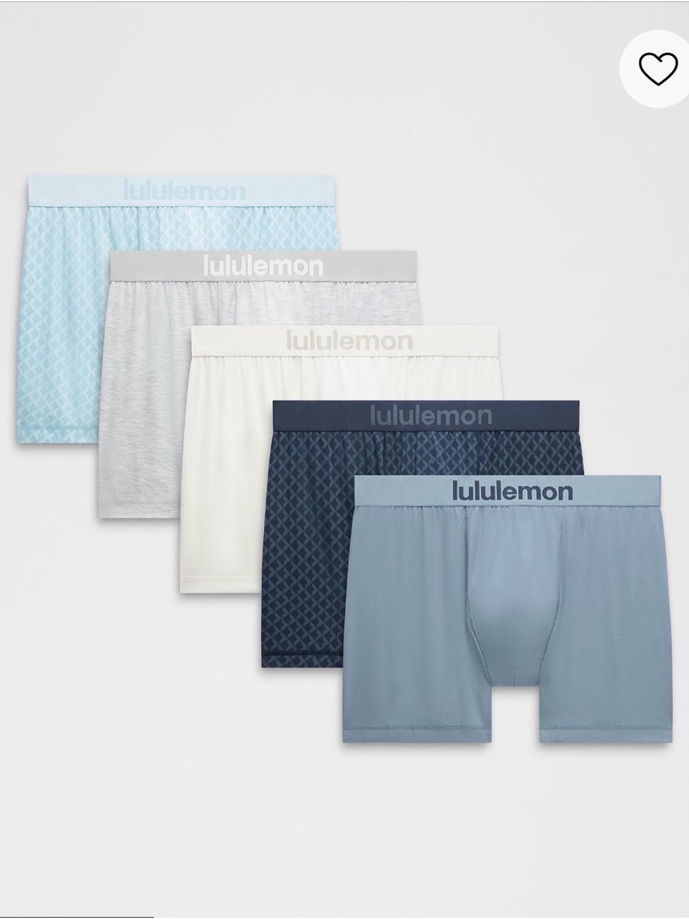 Lululemon Athletica Always in Motion Boxer Brief 5” x 5 pack